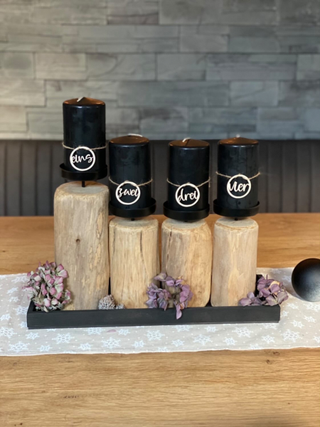 Adventskerzen-Zahlen