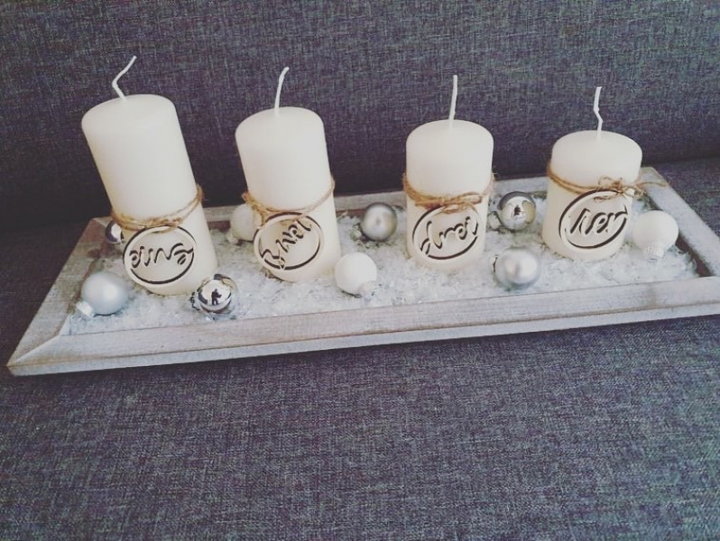 Adventskerzen-Zahlen