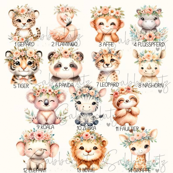 Preview: Trinkflasche *Safaritiere*