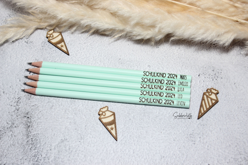 Schulkind Bleistift *graviert*