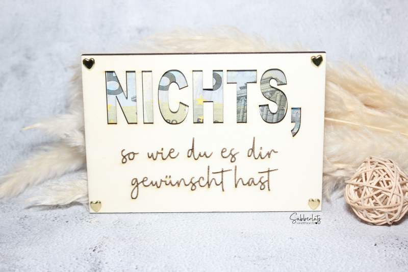 Preview: Holzgeschenkkarte