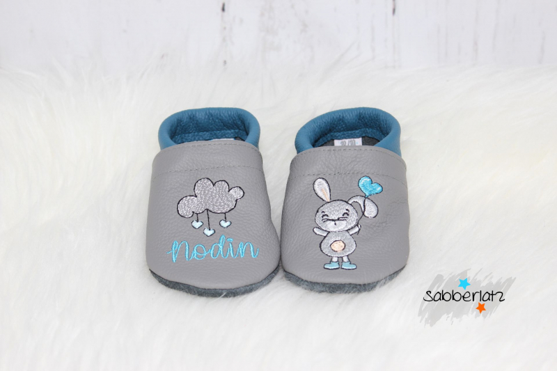 Hasen-Puschen mit Herz