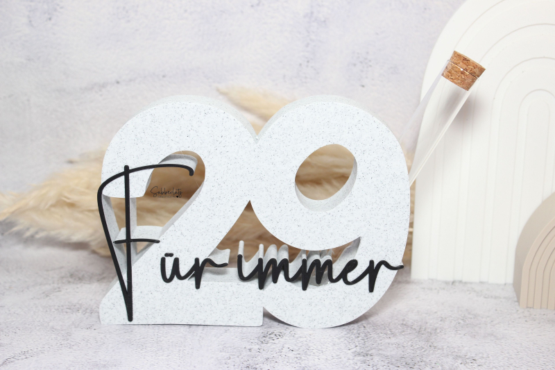 Geburtstagszahl 29 „für immer“