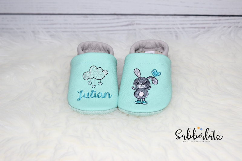 Preview: Hasen-Puschen mit Herz