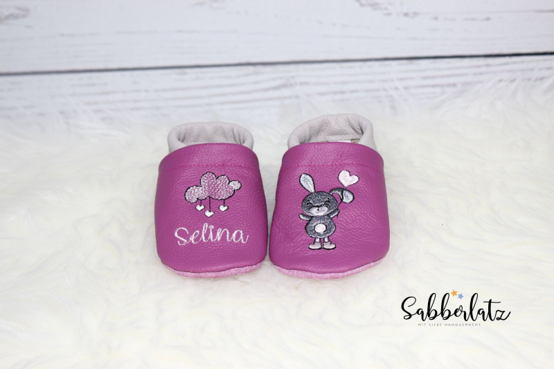 Preview: Hasen-Puschen mit Herz