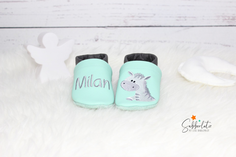 Preview: Zebra-Puschen