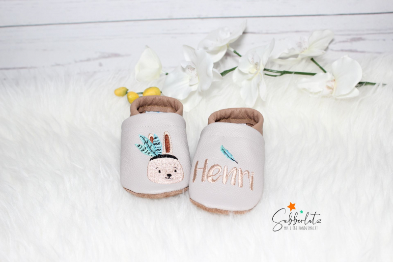 Preview: Boho-Hase-Puschen