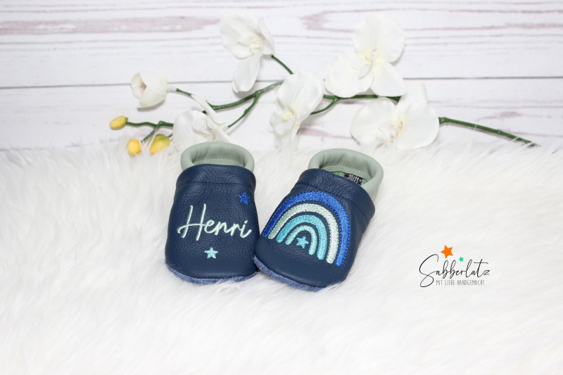 Preview: Regenbogen-Puschen