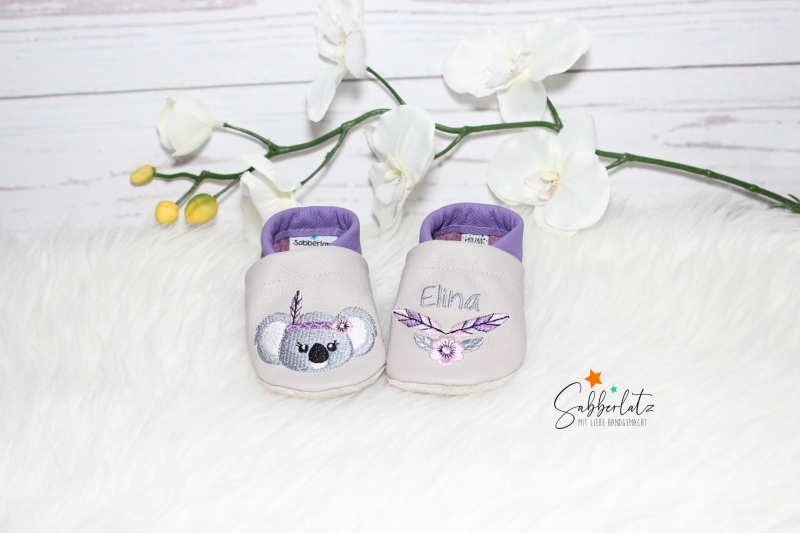 Preview: Boho-Koala-Puschen