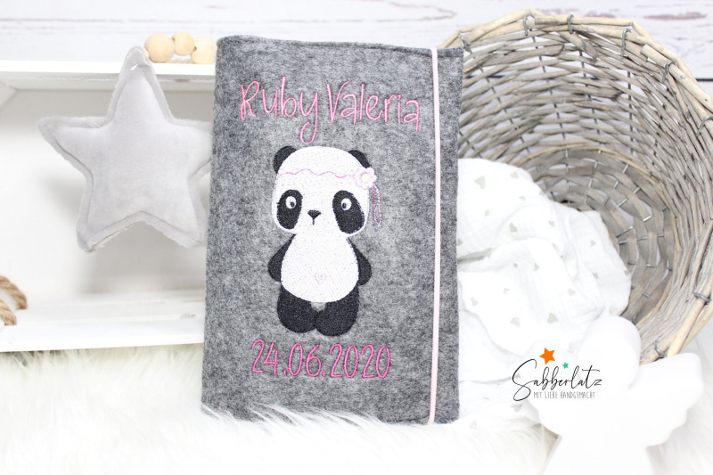 U-Heft-Hülle Boho-Panda