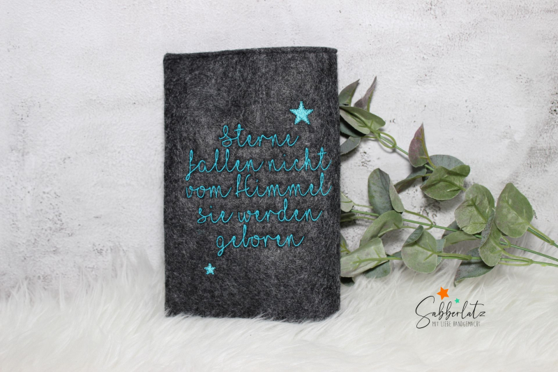 Preview: U-Heft-Hülle "Sterne fallen nicht vom Himmel"