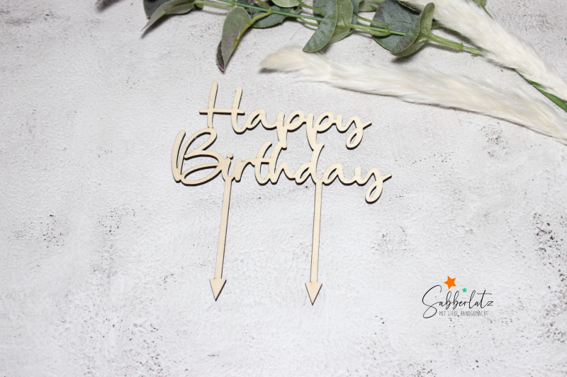 Preview: Caketopper *Happy Birthday*