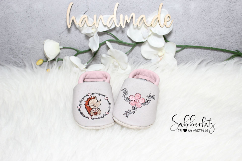 Igel-Puschen mit Herz