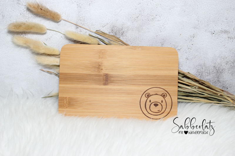 Preview: Schneidebrett Tier im Kreis *Bambus*