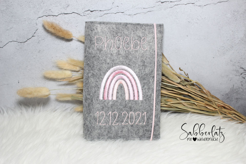 Preview: U-Heft-Hülle Regenbogen