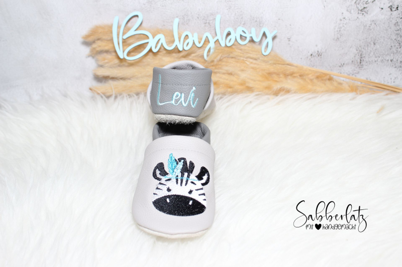 Preview: Zebra-Puschen