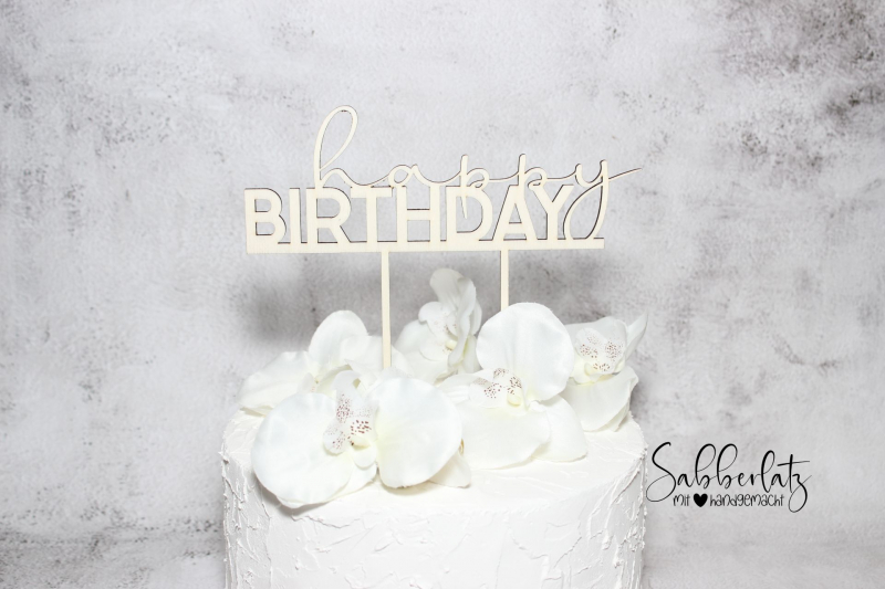 Caketopper *Happy Birthday*