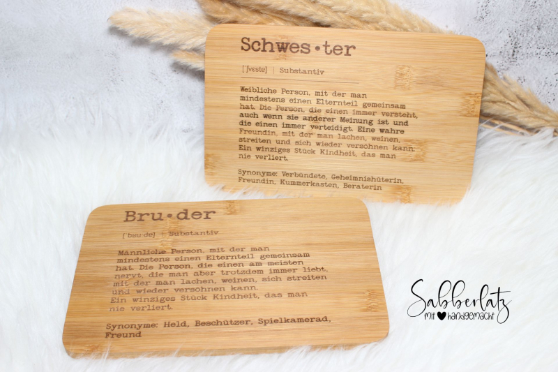 Schneidebrett *Geschwister*