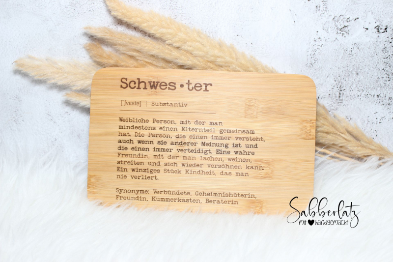 Preview: Schneidebrett *Geschwister*