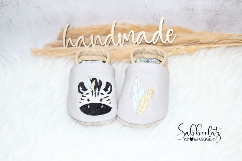 Preview: Zebra-Puschen