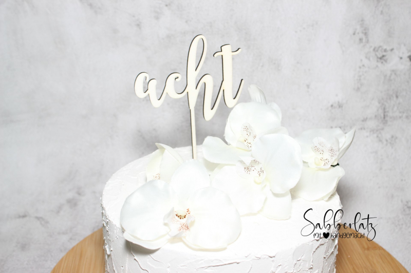 Preview: Caketopper - Zahlenwort