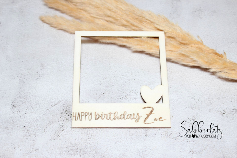 Preview: Fotorahmen mit Wunschgravur