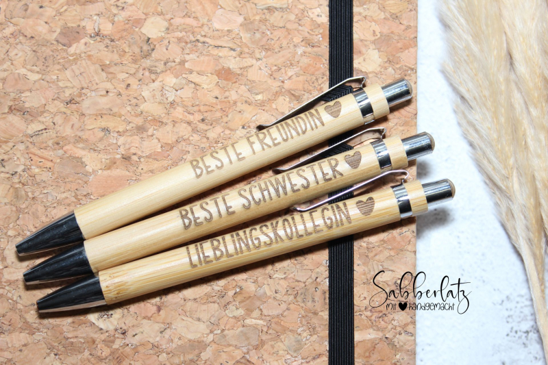 Preview: Holzkugelschreiber *graviert*