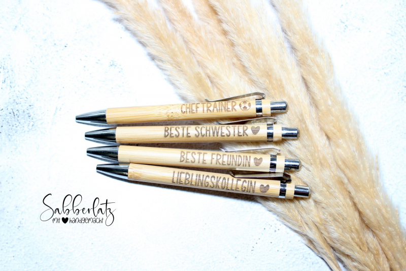 Preview: Holzkugelschreiber *graviert*