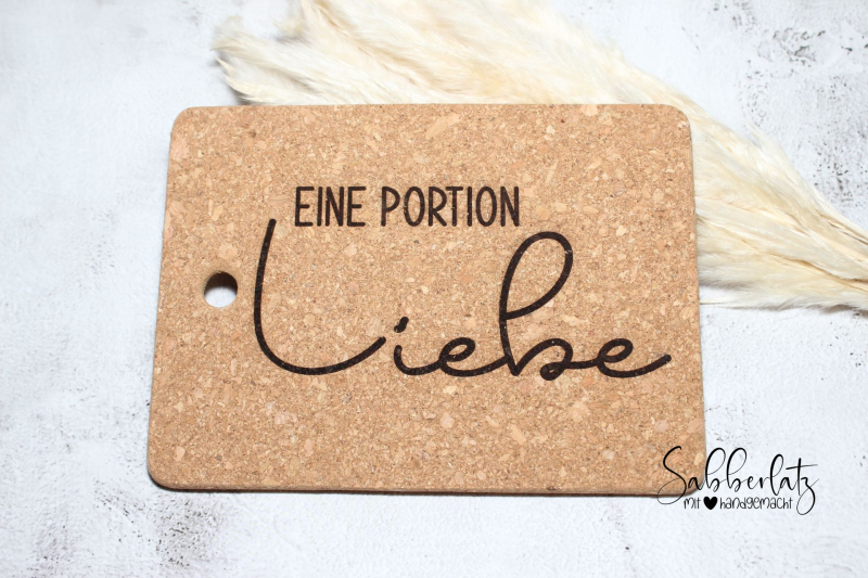 Untersetzer *Portion Liebe*