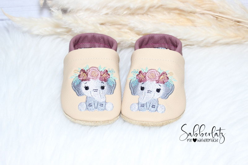 Boho-Elefant-Puschen