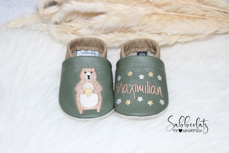 Bären-Puschen mit Stern