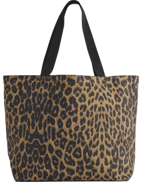 Preview: Shopper Leopard – optional mit Wunschbeschriftung