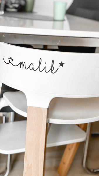 Namens-Aufkleber Stern