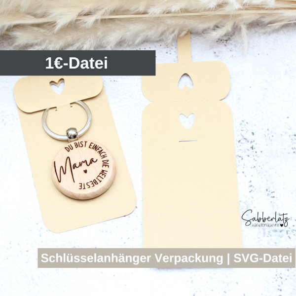 Schlüsselanhängerverpackung *SVG-Datei*