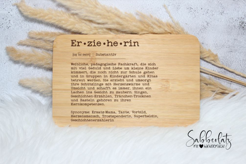 Schneidebrett *Erzieherin*