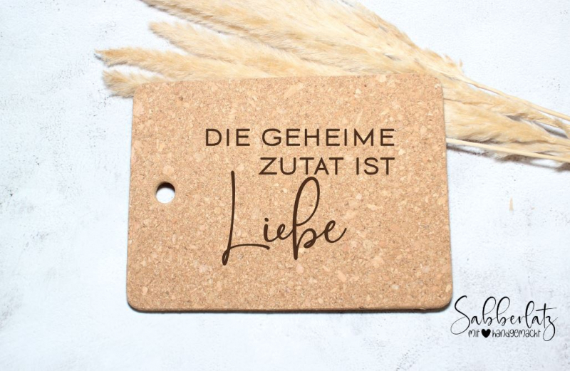 Untersetzer *Zutat Liebe*