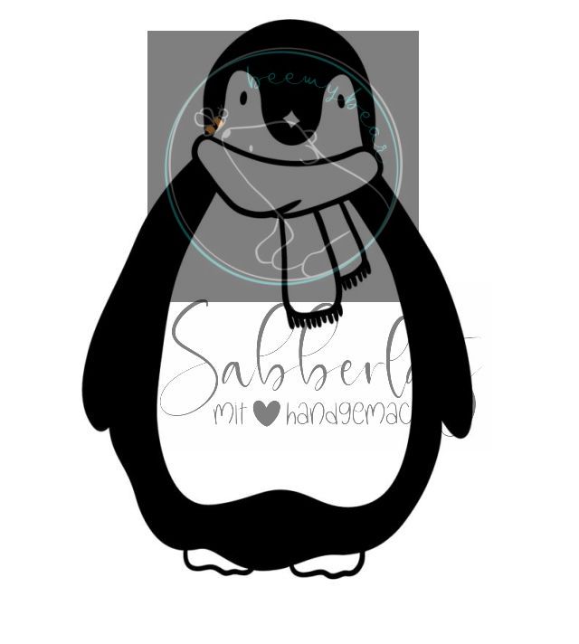 Pinguin mit Schal