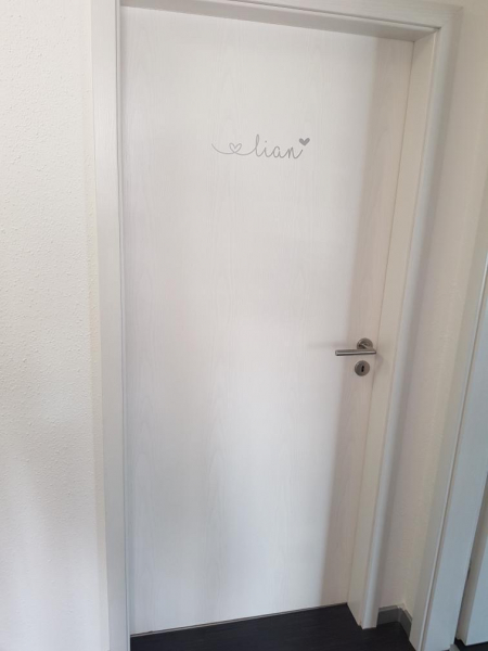 Namens-Aufkleber Herz