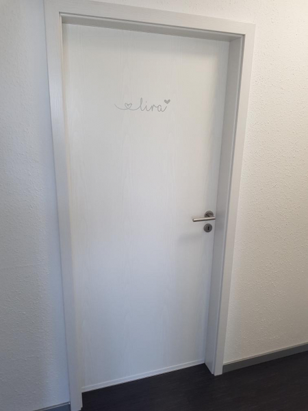 Namens-Aufkleber Herz