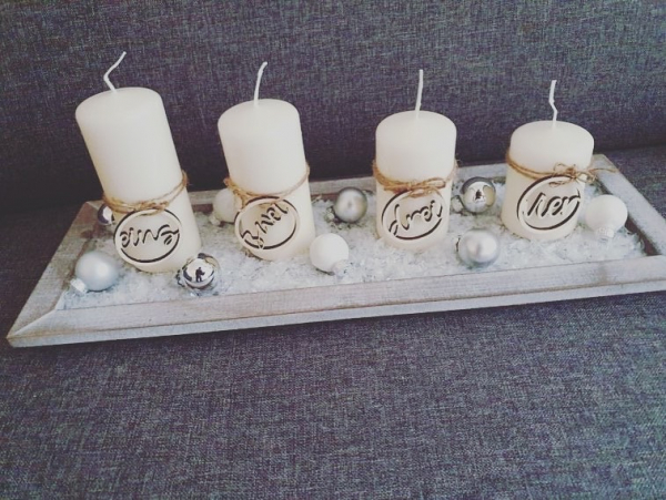 Adventskerzen-Zahlen