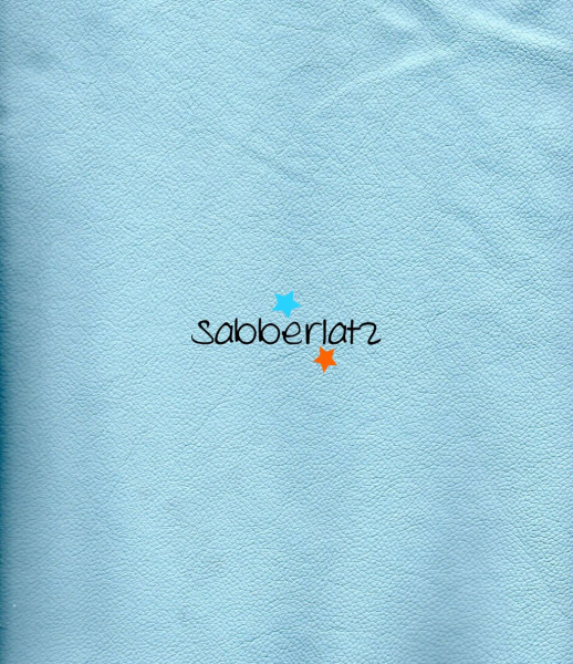 Lederzuschnitt Hellblau