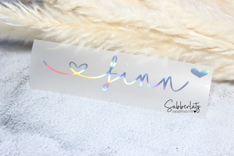 Namens-Aufkleber *holographisch*