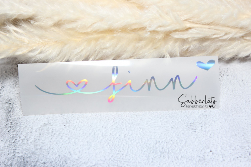 Namens-Aufkleber *holographisch*