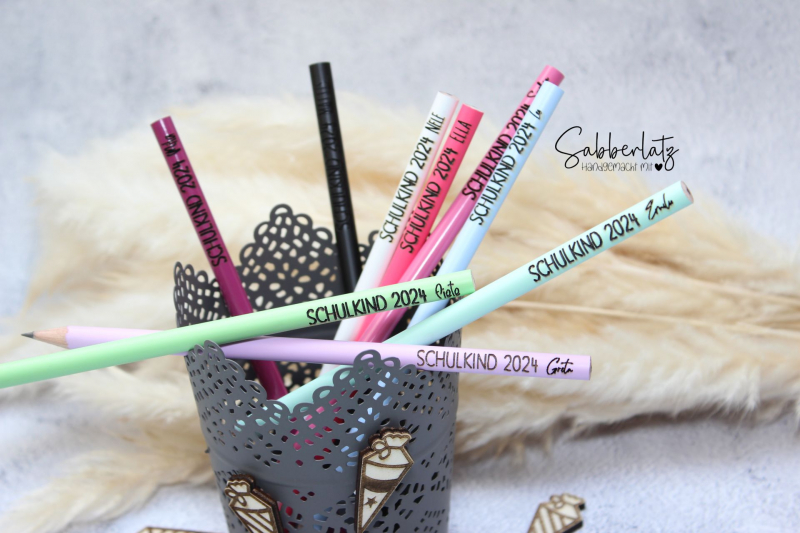 Schulkind Bleistift *graviert*