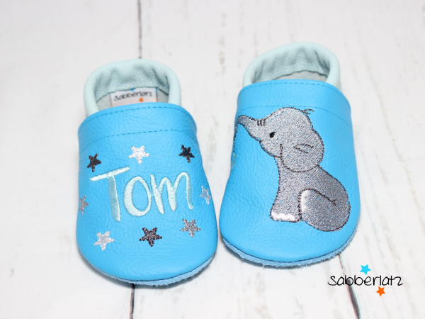 Elefanten-Puschen mit Sternanhänger