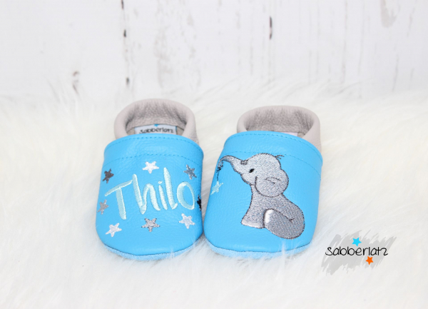 Elefanten-Puschen mit Sternanhänger