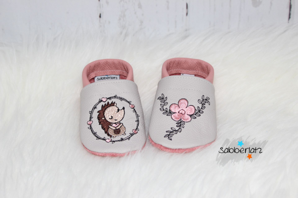 Igel-Puschen mit Herz