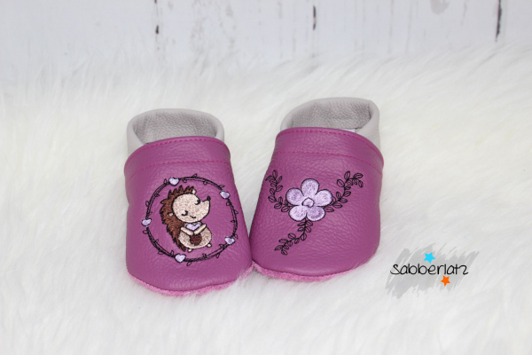 Igel-Puschen mit Herz