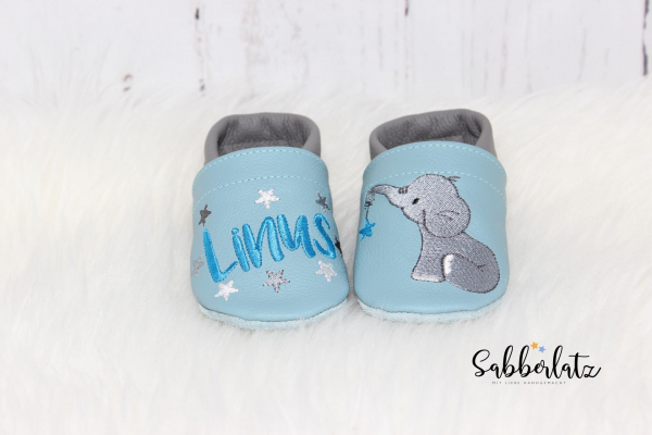 Elefanten-Puschen mit Sternanhänger