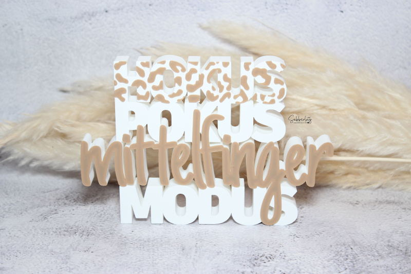 Hokus Pokus | Schriftzug *Leo-Look*